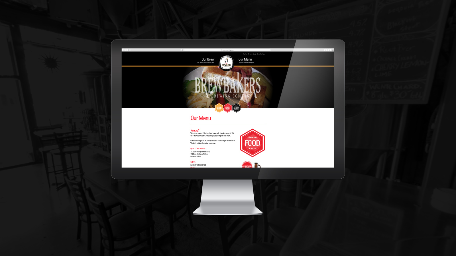 Brewbakers Brewing Company Website Design by Michael Barcellos