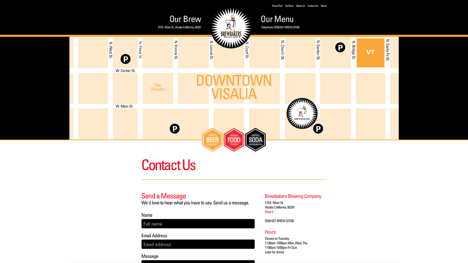 Brewbakers Brewing Company Website Design by Michael Barcellos