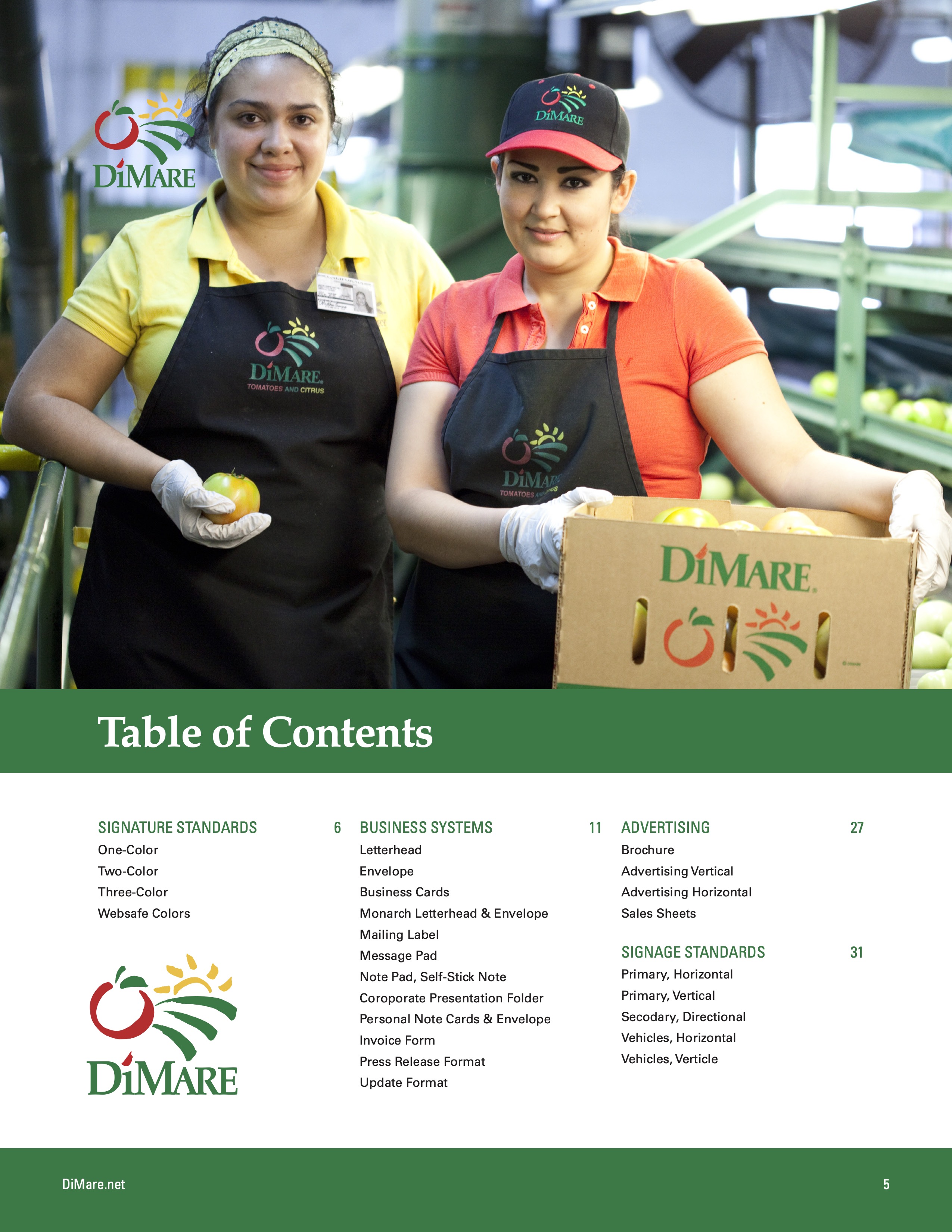 DiMare Style Guide by Michael Barcellos