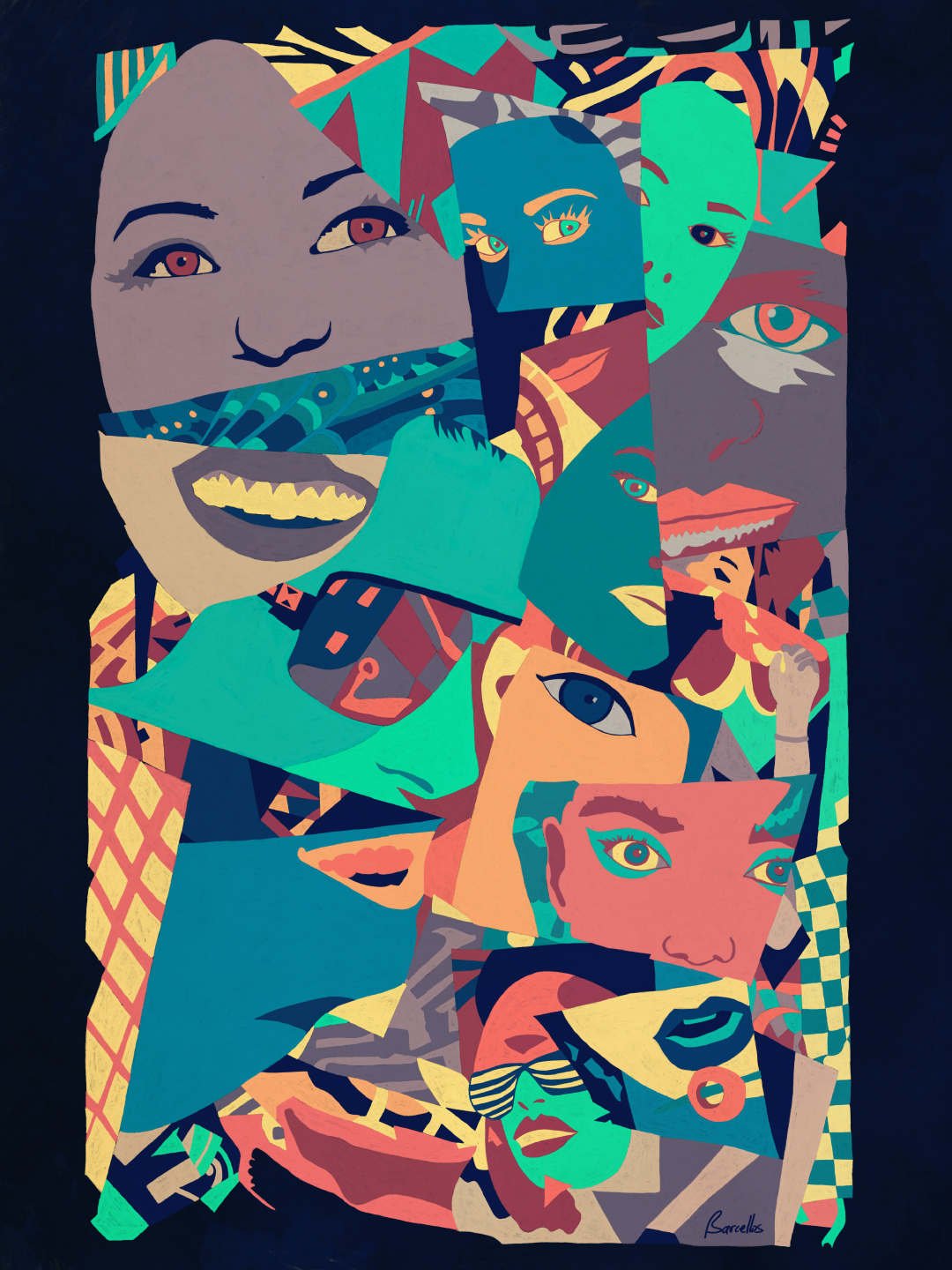 Secondary full view of FaceTime digital illustration