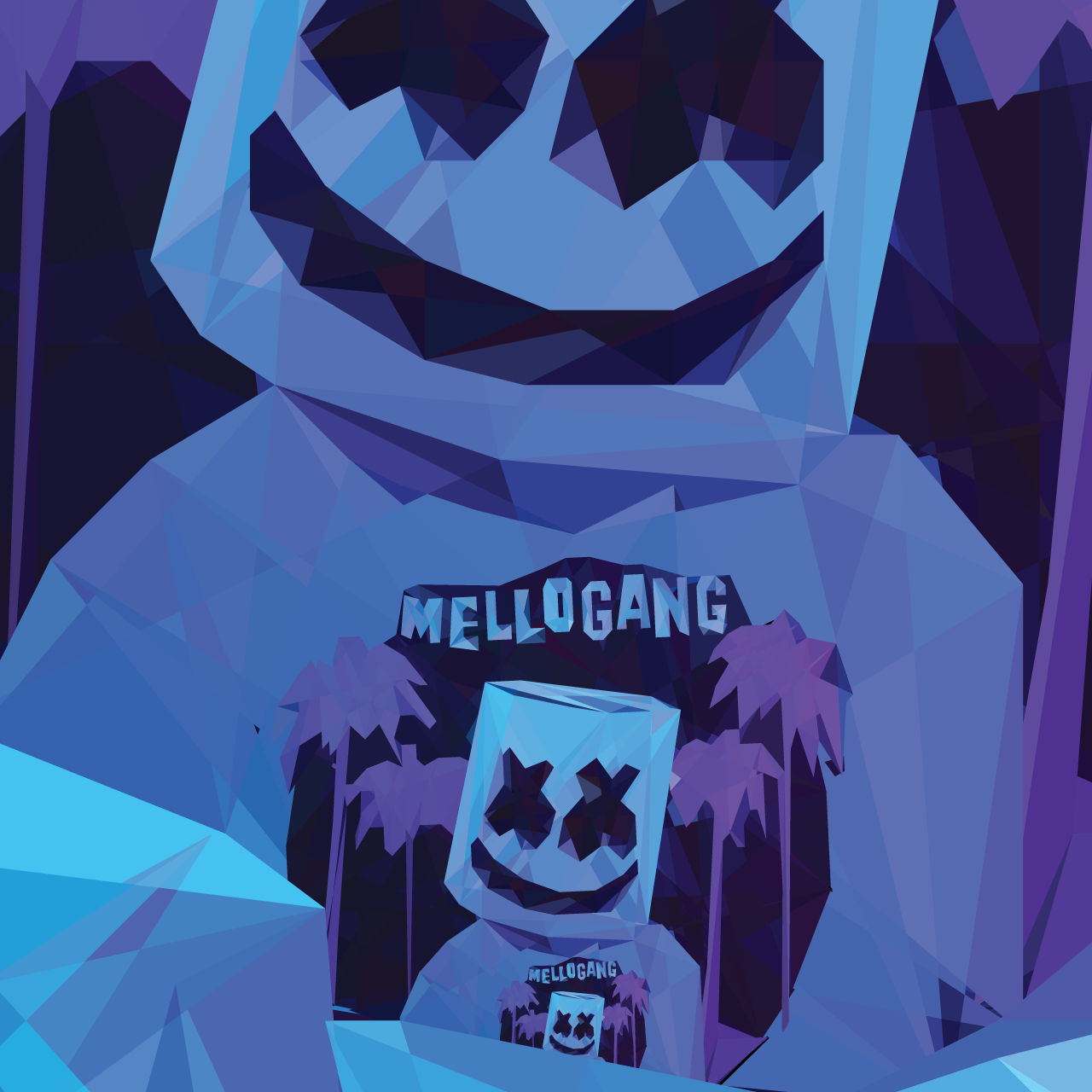Marshmello, Low Poly by Michael Barcellos