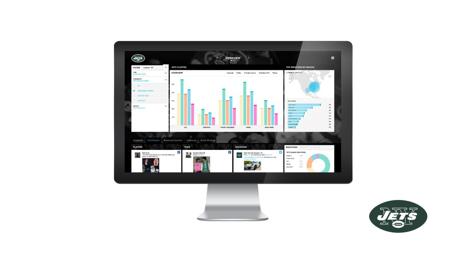 New York Jets User Interface Design by Michael Barcellos