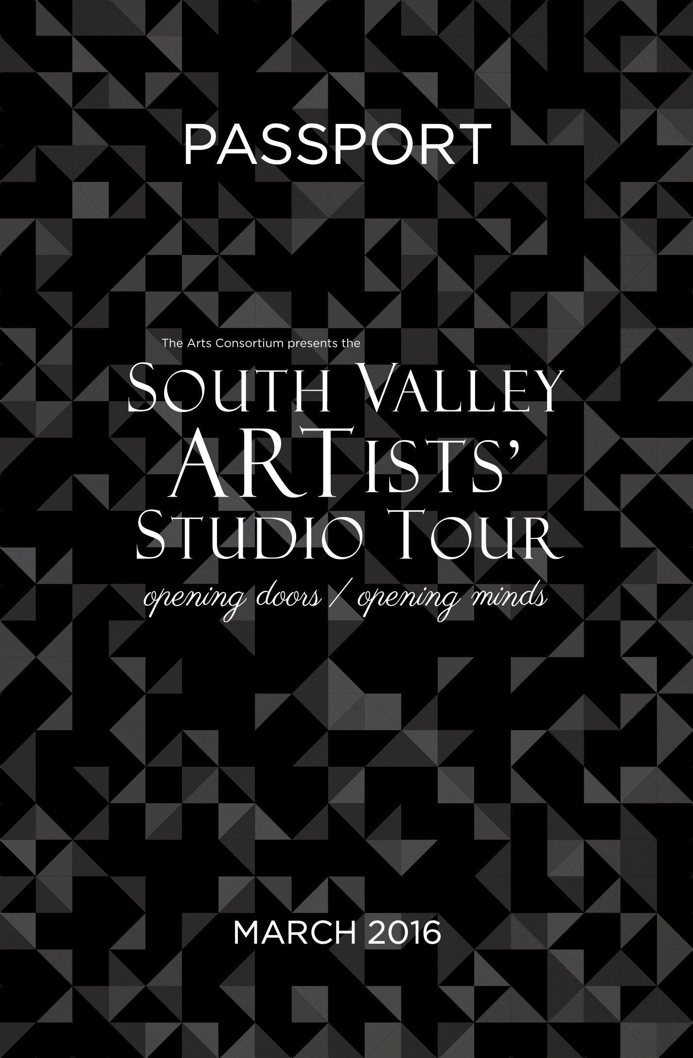 South Valley Artist's Studio Tour Publication Design by Michael Barcellos