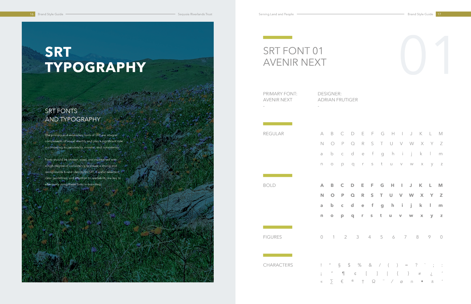 Sequoia Riverlands Trust Style Guide by Michael Barcellos