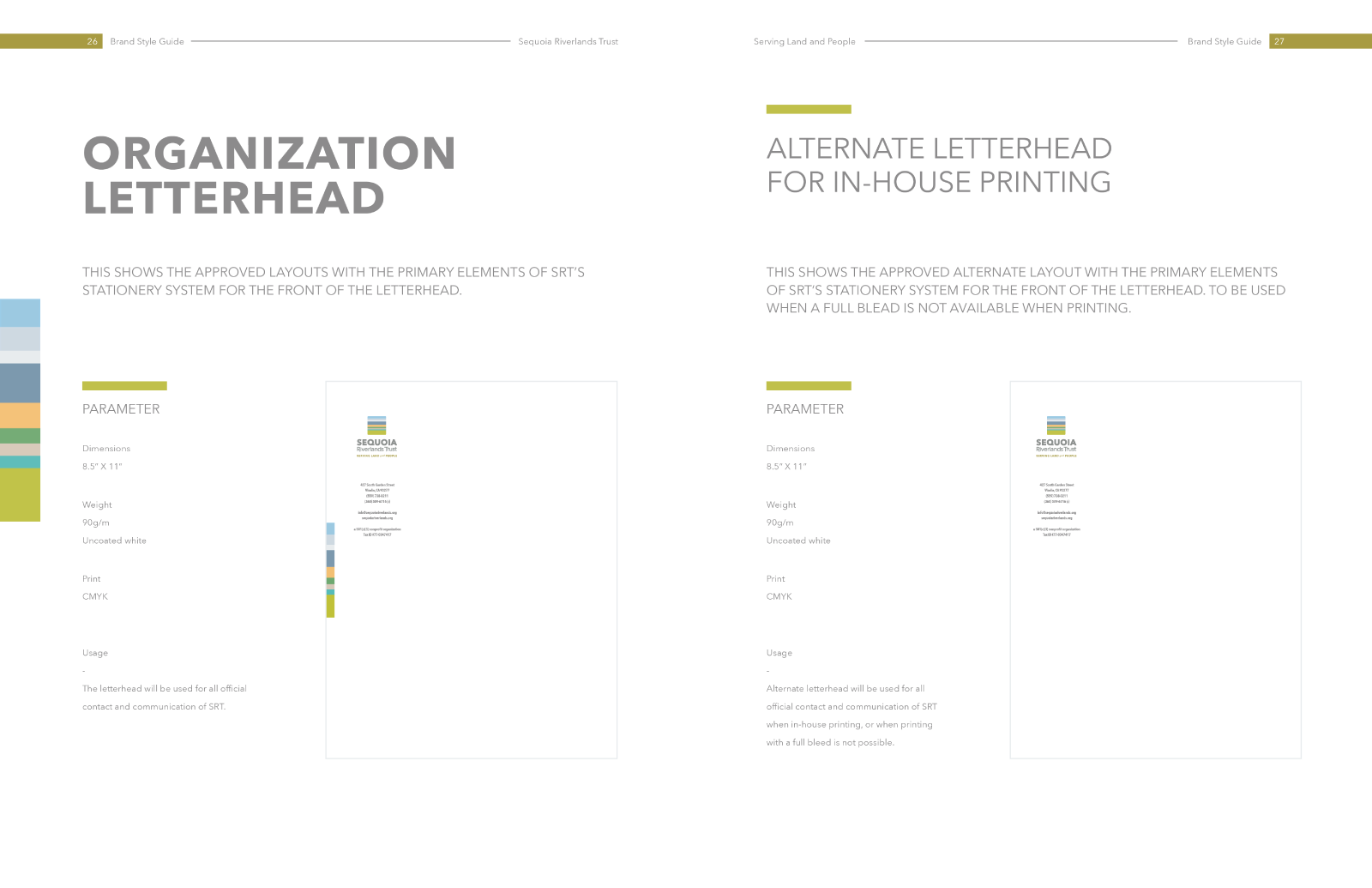 Sequoia Riverlands Trust Style Guide by Michael Barcellos