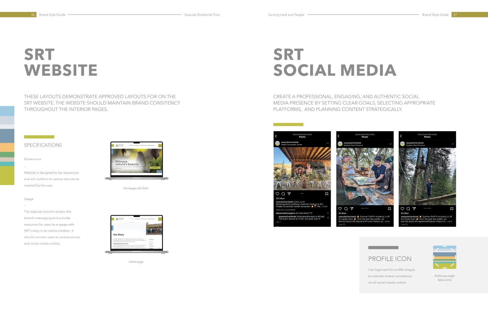 Sequoia Riverlands Trust Style Guide by Michael Barcellos