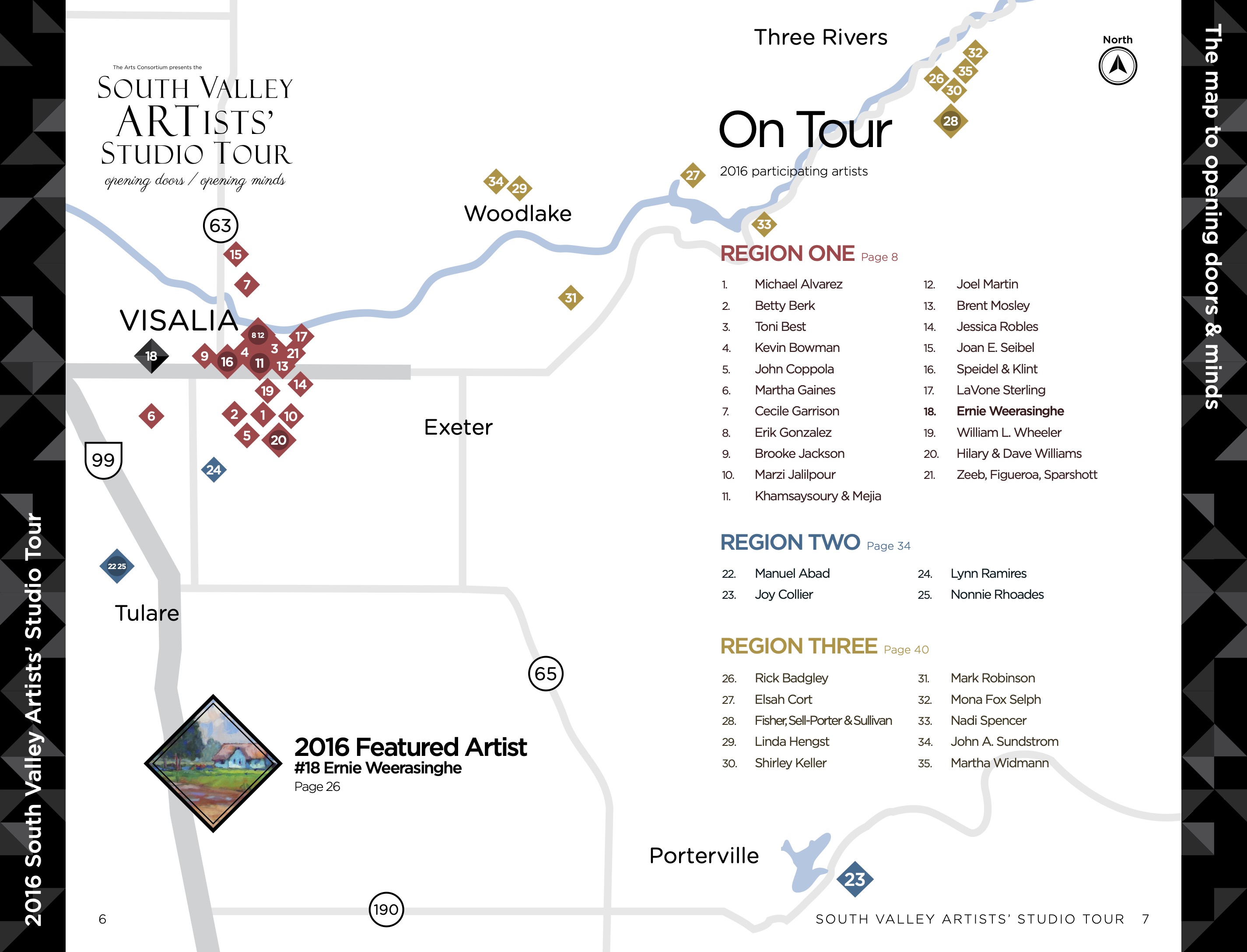 South Valley Artist's Studio Tour Publication Design by Michael Barcellos