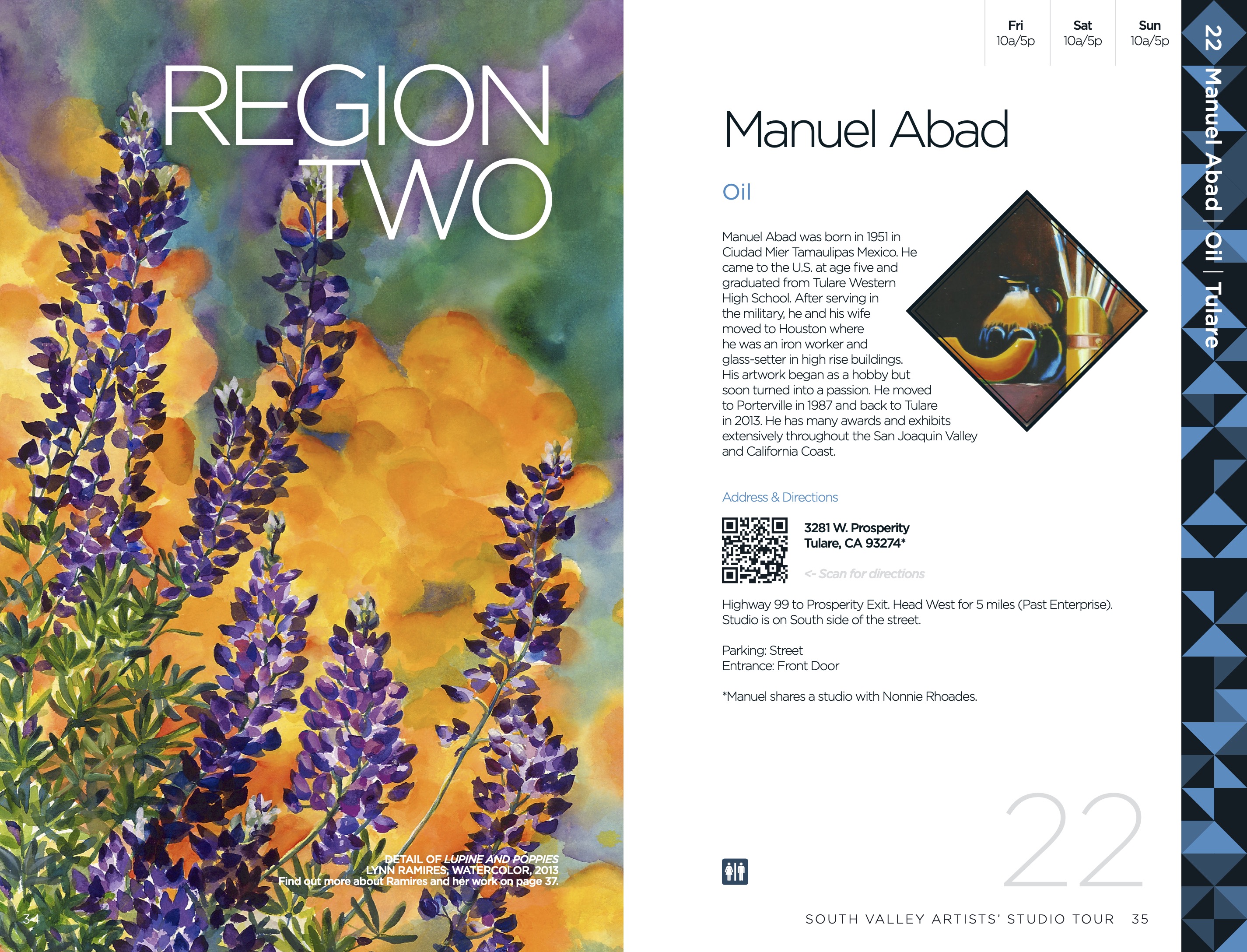 South Valley Artist's Studio Tour Publication Design by Michael Barcellos