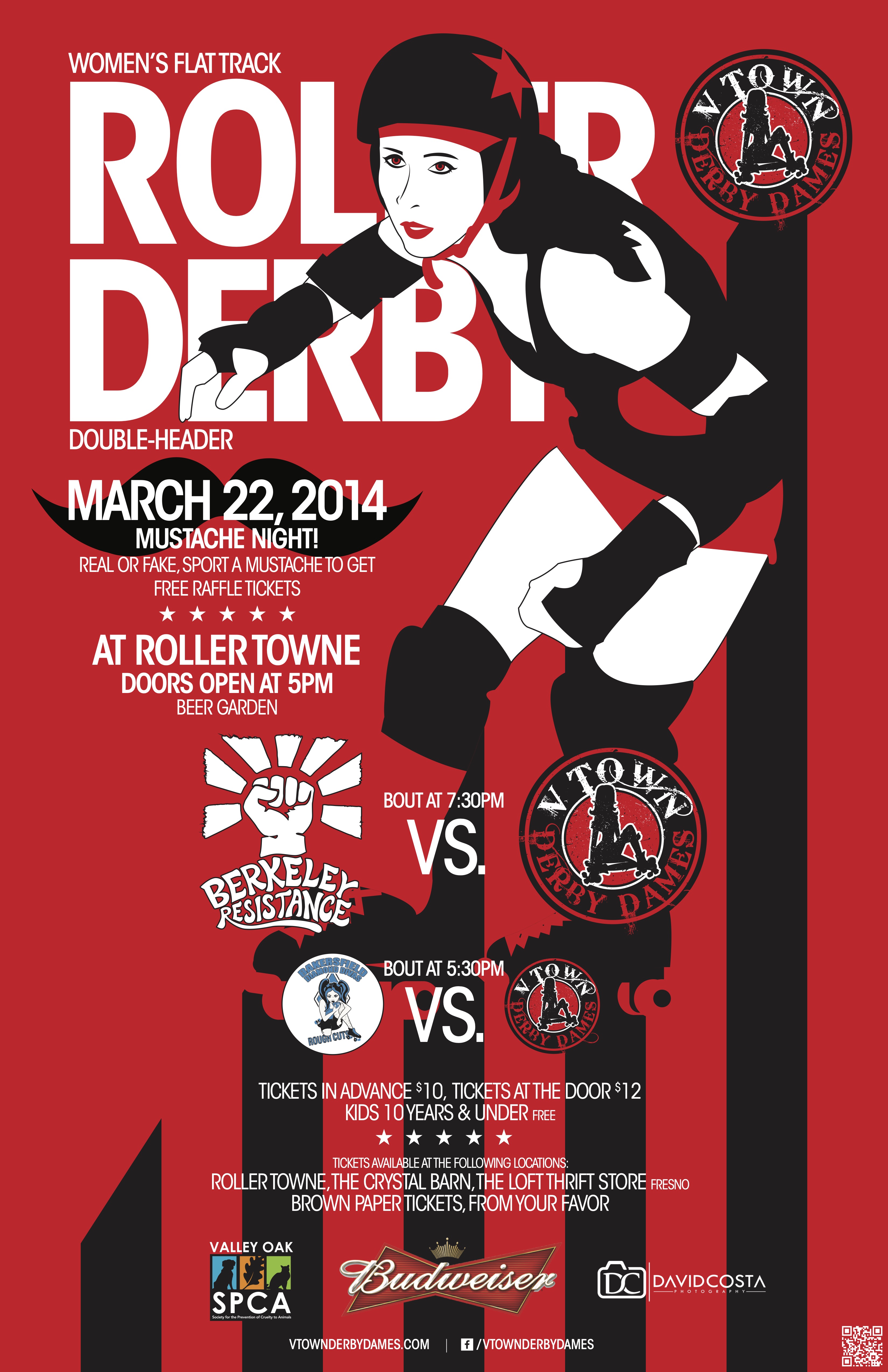 V-Town Derby Dames Ad Campaign by Michael Barcellos